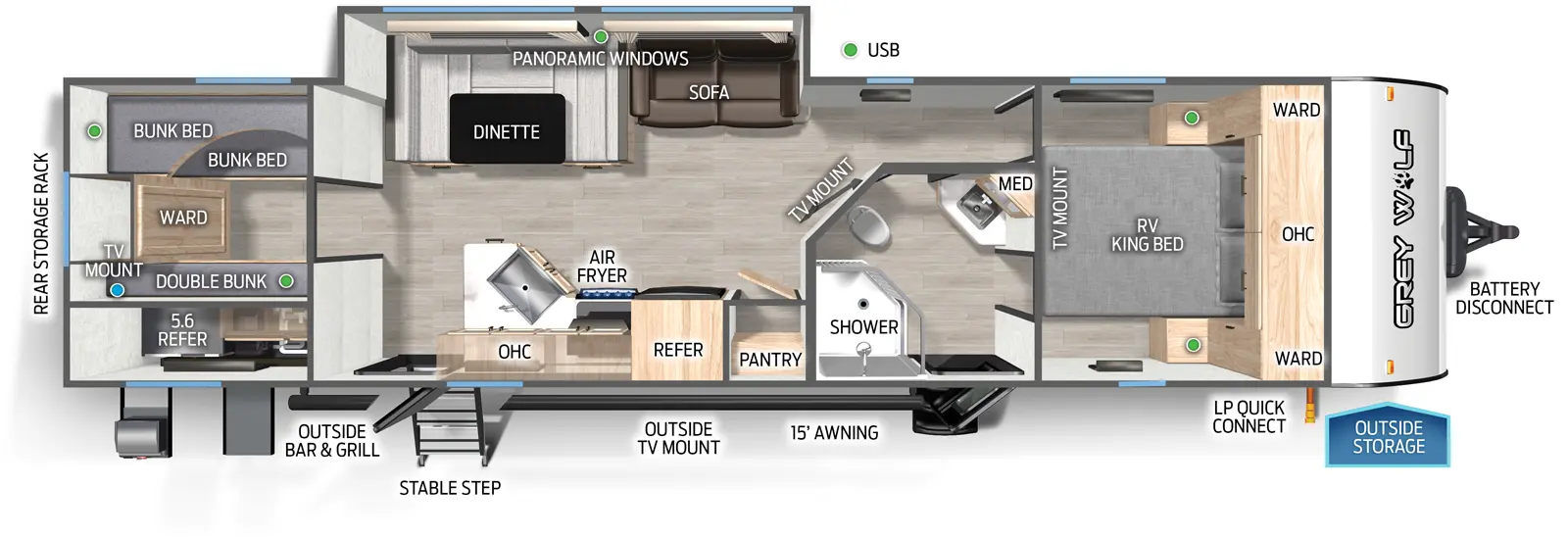 Cherokee Black Label 29TEBL Floorplan